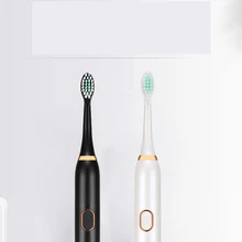 Звуковая волна Электрический Зубная щётка IPX7 Водонепроницаемый Зубная щётка автоматический Электрический мягкие волосы ультразвуковая зубная щетка