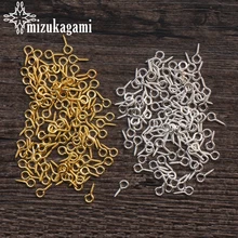 100 шт./лот, модный ювелирный аксессуар, золотые, серебряные гвозди, сплав, овцы, глаза для бисера, подвеска, ювелирные аксессуары