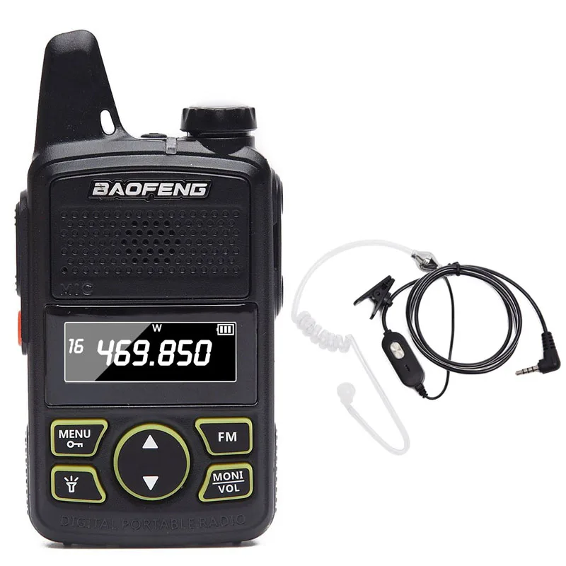Mini Baofeng BF-T1 Walkie Talkie UHF 400-470MHz  Portable FM Ham Two-Way Radio 