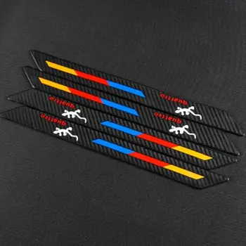 

Qirun Car body door plate strips protection for Alfa Romeo 147 156 159 front and rear anti-scratch silicone bumper strip