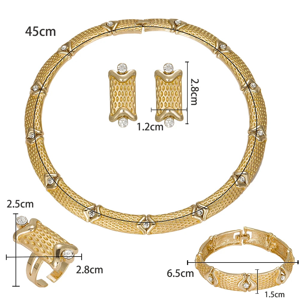 MUKUN, очаровательные ювелирные наборы золотого цвета для женщин, африканская подвеска, ожерелье, длинные серьги, браслет, кольца, вечерние аксессуары для платья
