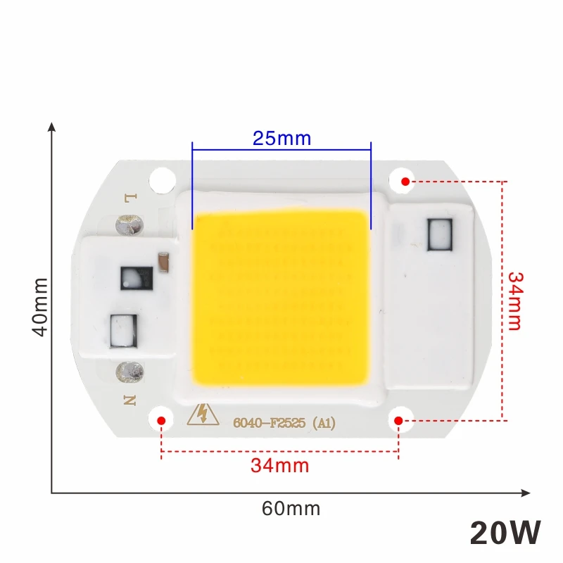 Светодиодный чип COB 110 В 230 220 10 Вт 20 30 40 50 вход IP65 умный IC светодиодный прожектор