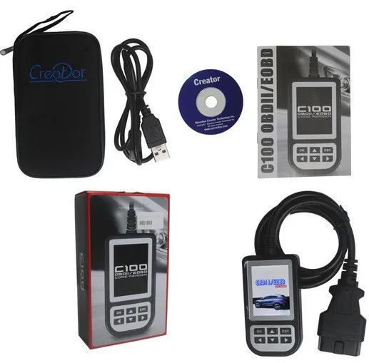 C100 V3.7 OBD EOBD Авто диагностический сканер, читатель Кода OBDii OBD2 автомобильный диагностический инструмент