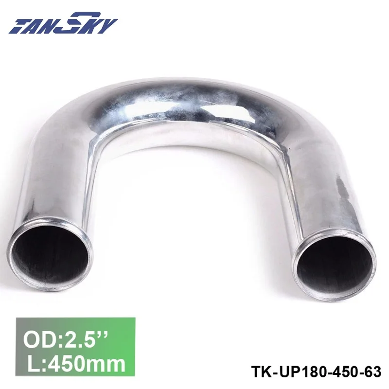 63mm 2.5"OD Inlet Aluminum 180 Degree Turbo/Intake/Intercooler Elbow
