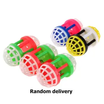Plastic Pet Cat Toy Funny Six-Column Bell Ball Toys for Cat Kitten Playing Mouse Training Teaser Cat Products