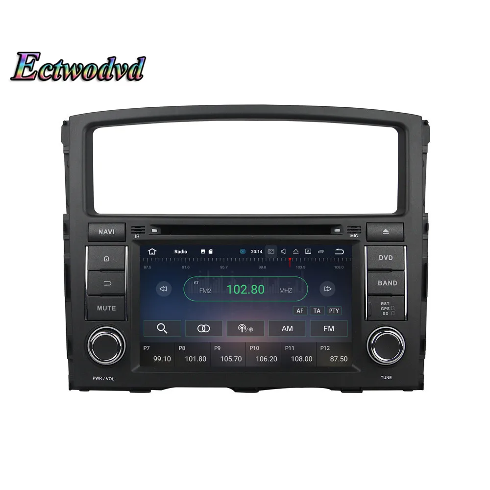 Cheap Ectwodvd Octa Core 4G RAM 64G ROM Android 9.0 Car Multimedia DVD Player GPS HeadUnit for Mitsubishi PAJERO V97/V93 (2006-2011) 16