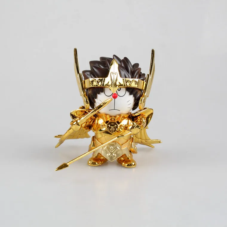 Huong аниме Figura 10 см Carino DoraCat Doraemon Cos ST Seiya Sagittario экшен-фигурка из ПВХ Da Collezione модель