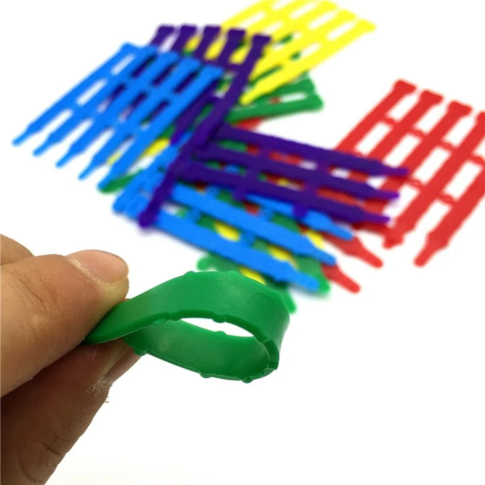 Adjustable 8-23 mm Chicken Foot Ring Chicken coop Poultry Identification rings Feeding supplies 5 Colors ring 50 Pcs