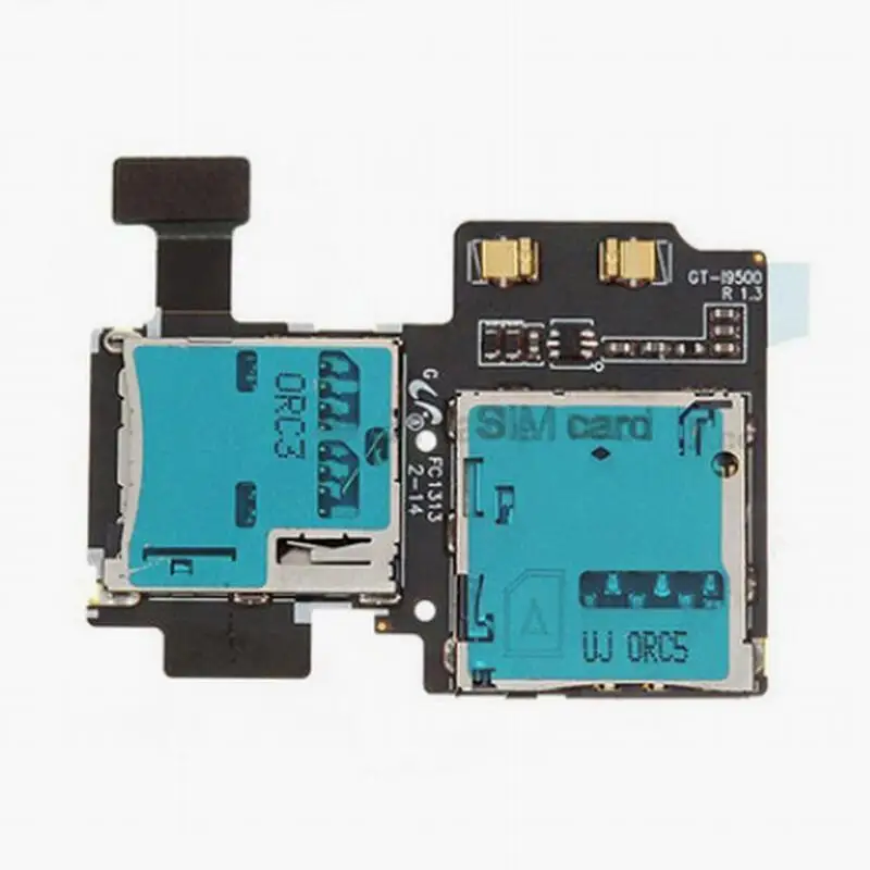 ZONBEMA для Samsung Galaxy S4 i9500 i9505 Micro SD SIM карта лоток Слот держатель считыватель гибкий