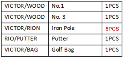 Golf clubs (8)
