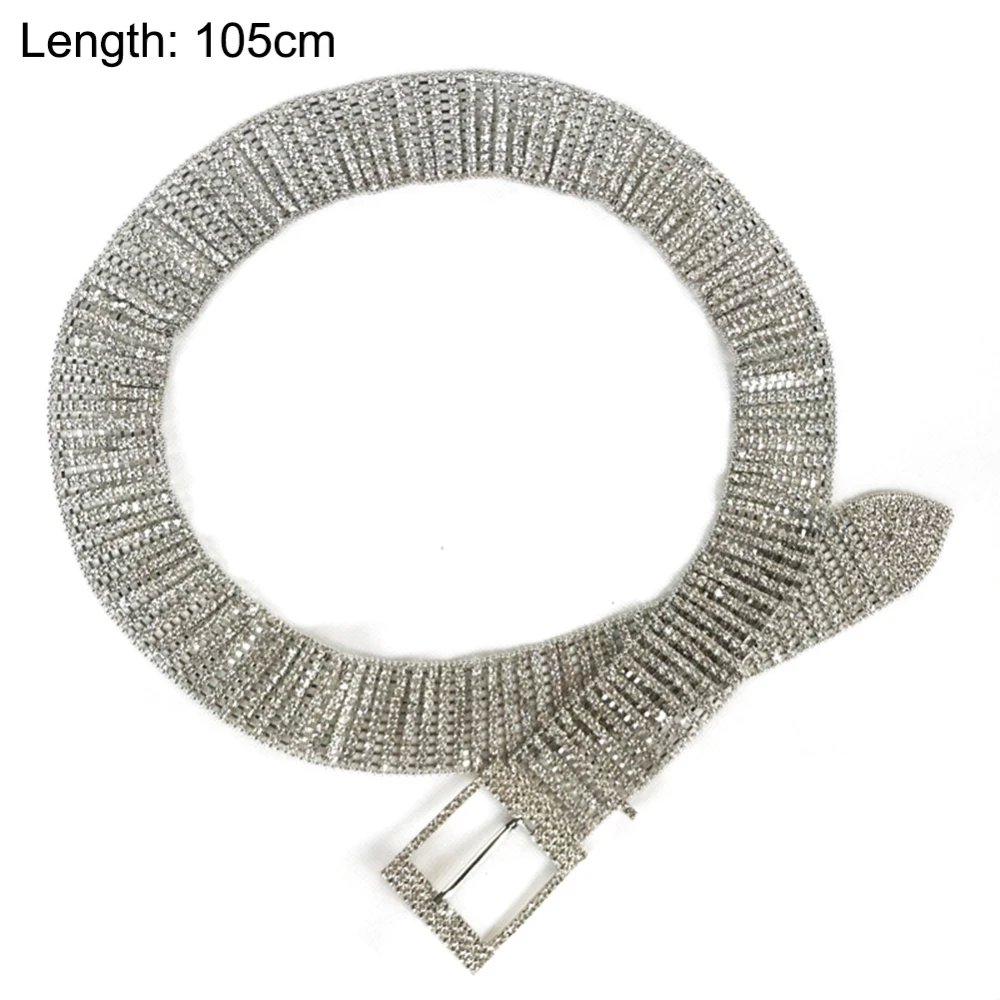 Горячая распродажа Женские 10 строк полные стразы блестящие поясные ...