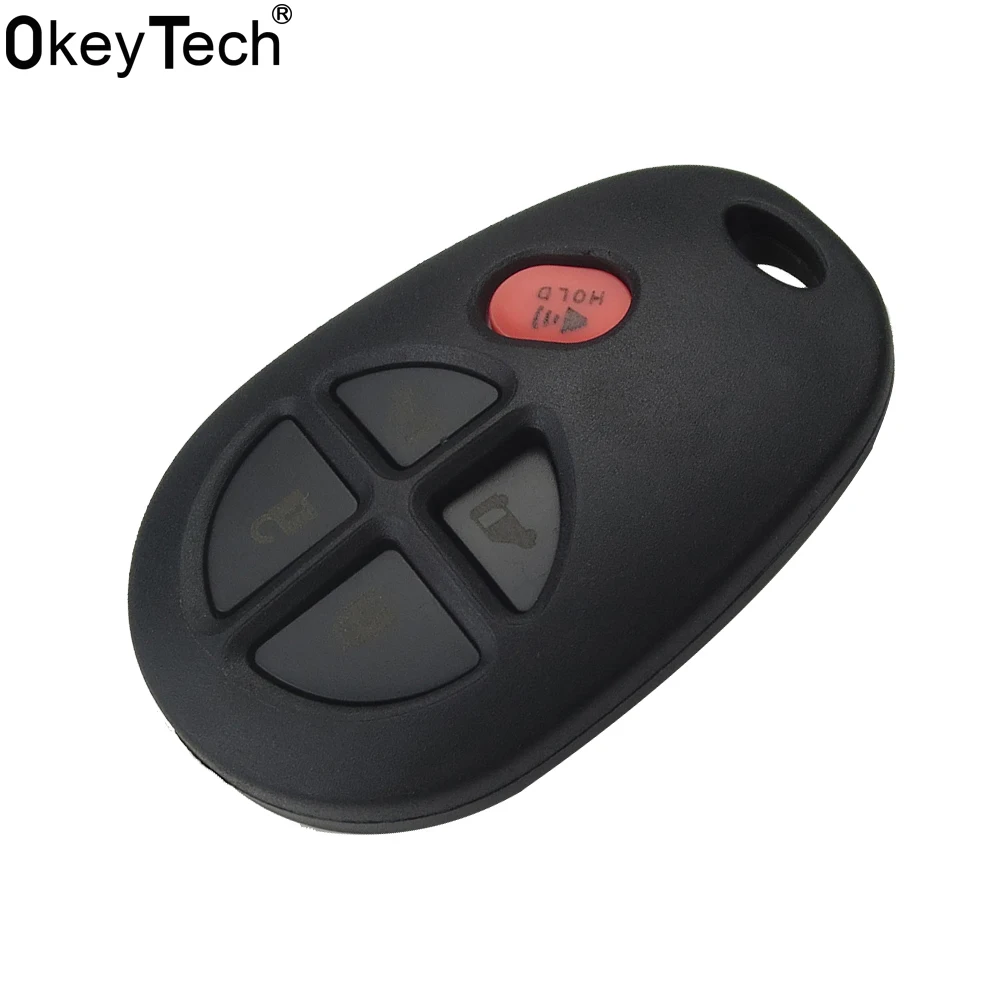OkeyTech 4+1 5 Buttons Remote Control Key Fob New Styling Replacement Shell Case Cover Fob for TOYOTA Highlander Sport Sienna