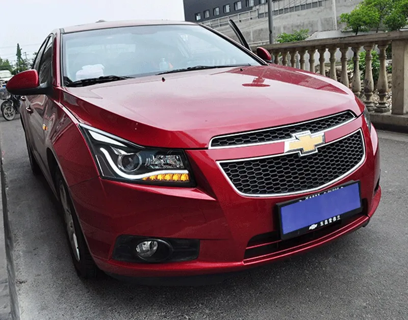 Стайлинга автомобилей Светодиодный фара для Chevrolet Cruze светодиодная фара в сборе 2009- A8 drl H7 с hid комплект 2 шт