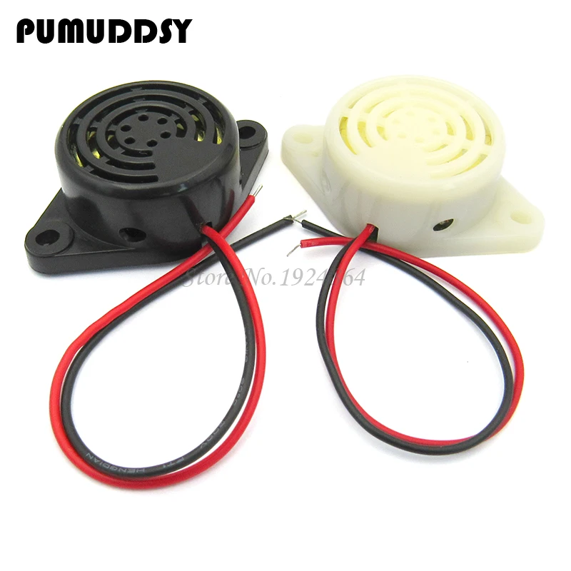 

2PCS SFM-27 DC 3-24V 90DB white Beep Alarm Electronic Buzzer Sounder Continuous sound