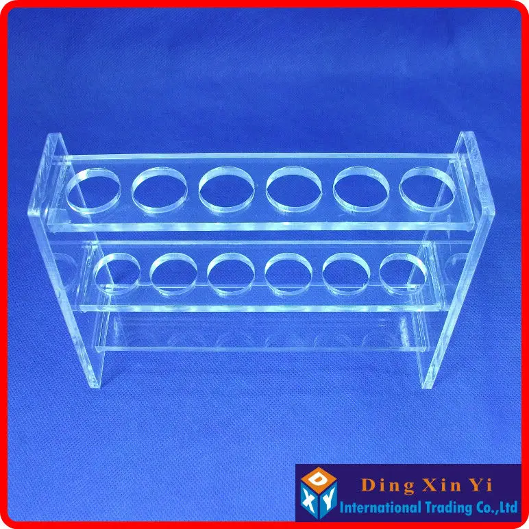 Lab 25mlx6 Organic glass colorimetric tube rack,Colorimetric Organic Glass Nessler Tube Rack,high quality
