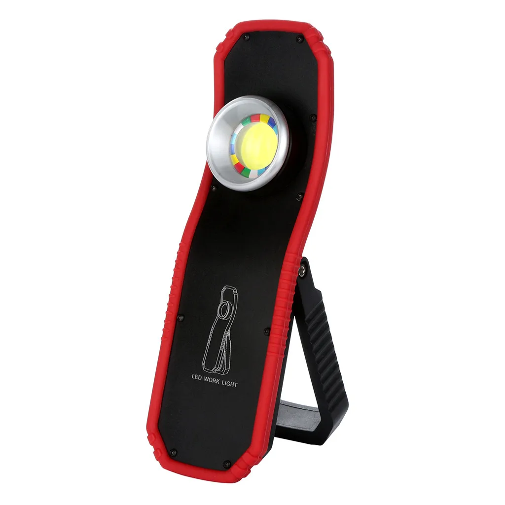 

USB Rechargeable 3W COB LED Work Light Lamp Flashlight Torch Hook New Camping Lanterns Light For Working Hiking Camping 6.19