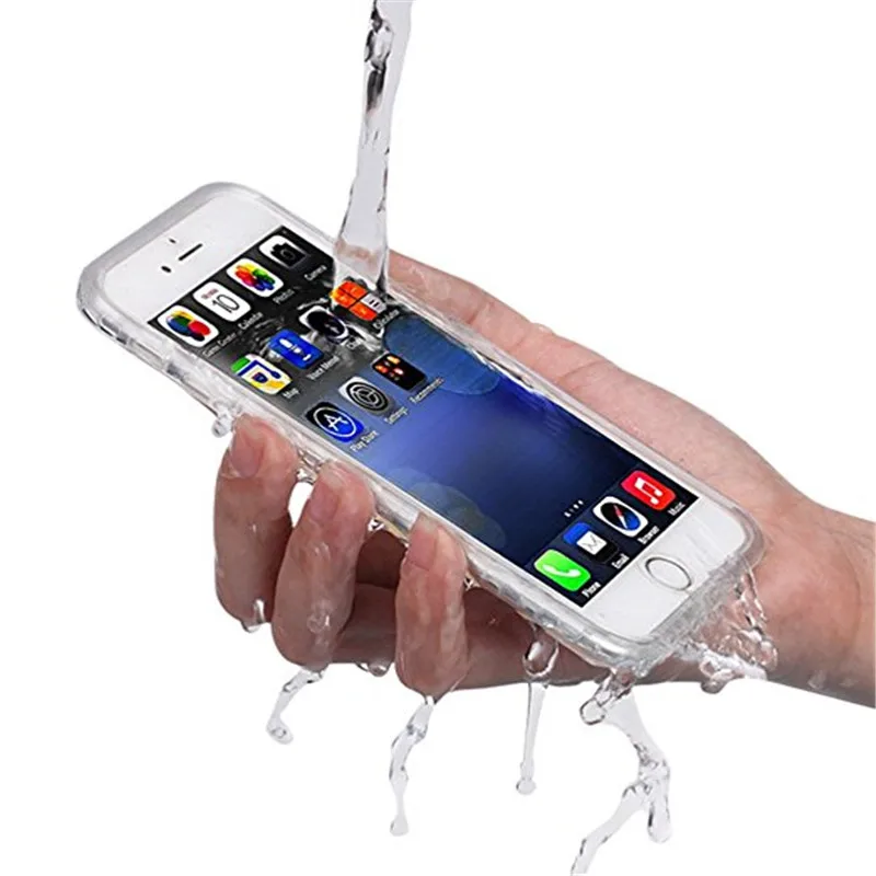 bilder für Für iPhone 6/6 s Wasserdichte Cases Voller Schutz Abdeckung Transparent Stoßdämpfer für iPhone 6 plus/6 Splus stoßfest telefonkasten bilder für Für iPhone 6/6 s Wasserdichte Cases Voller Schutz Abdeckung Transparent Stoßdämpfer für iPhone 6 plus/6 Splus stoßfest telefonkasten