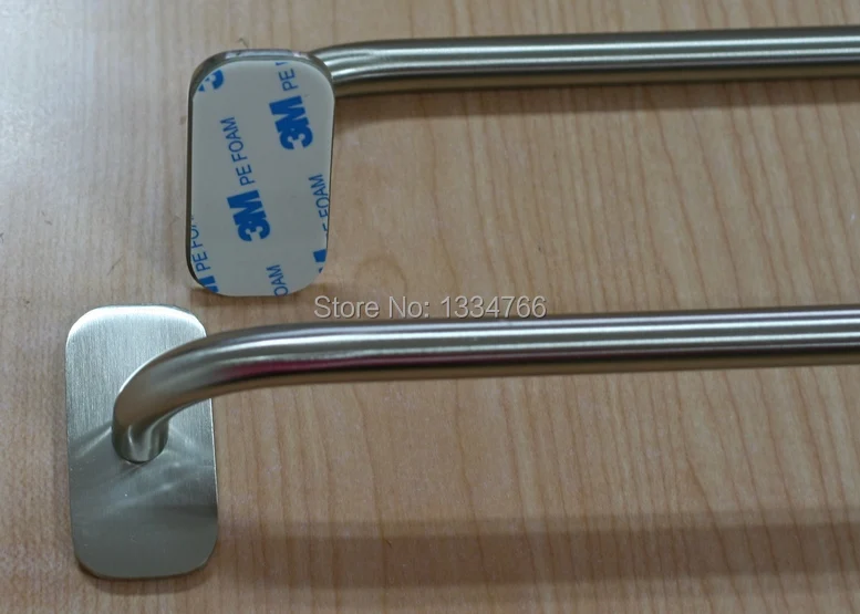 3M self adhesive solid brass towel bar sticky single towel rails