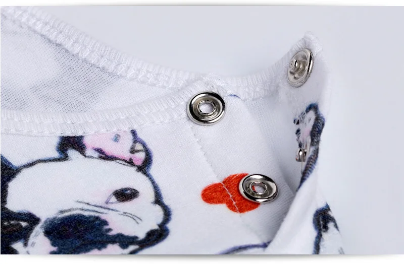 Baby Jumpsuit Cotton Baby Overalls Bulldog Long Sleeve Rompers Clothing Cotton Dog Anima 2022New Autumn/Winter Newborn Girl Boy Jumpsuit hat Cute Infant Baby Girls Romper