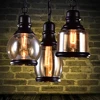 Vintage Loft Pendant Light Industrial Style Amber Glass Lamp Bar/Restaurant Retro Room Bar Bed Room 3 Style Pendant Light ► Photo 2/6