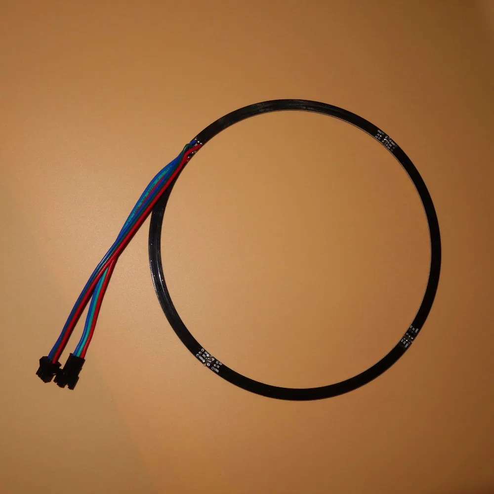 Светодиодный ring WS2812B 60 пикселей адресуемое кольцо 5 в пост. Тока полноцветный RGB