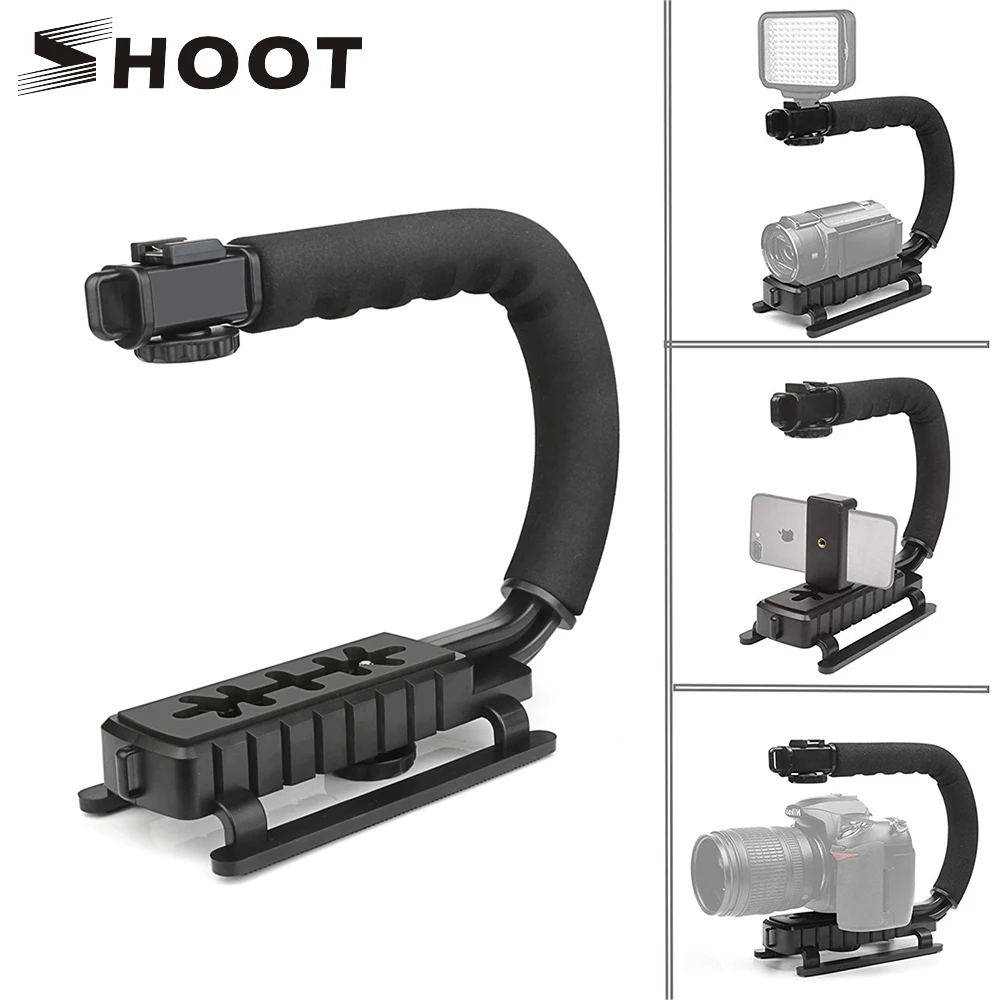 

SHOOT C Shaped Holder Video Handheld Stabilizer Grip for DSLR Camera For Nikon Canon Sony Camera