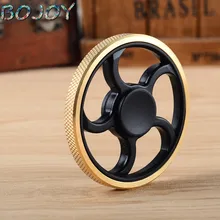 EDC copper finger Spinner Fidget Toys Pattern Hand Spinner Metal Fidget Spinner and ADHD Adults Children Educational gyro Toys