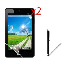 2x пленка+ 2x ткань+ 1x Стилус, Антибликовая матовая Экран Защитная матовая Плёнки для acer Iconia One 7 B1-730 HD B1 730 7"
