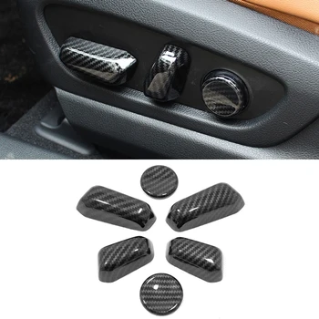 

Carbon Style/Silver ABS Car Accessories Interior Seat Adjustable Buttons Cover Trim 6PCS for Lexus UX (ZA10) UX200 2018-2019