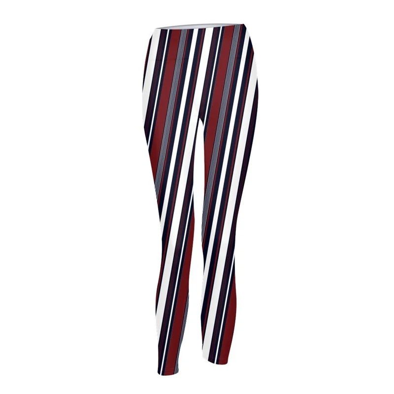 

Woman Gym Leggings Fitness Running Tights Female Elastic Athletic Pants Breathable Striped Yoga Pants Women Low Waist Sport