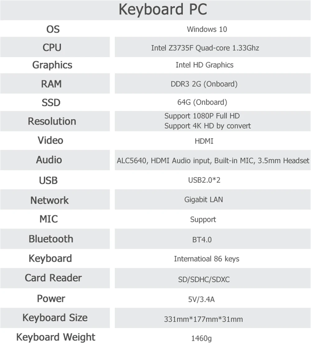 NEW ALL IN ONE Keyboard PC Embedded Windows10 OS Support 1080P FULL HD Display 7 HTB1DN91bbZnBKNjSZFGq6zt3FXax