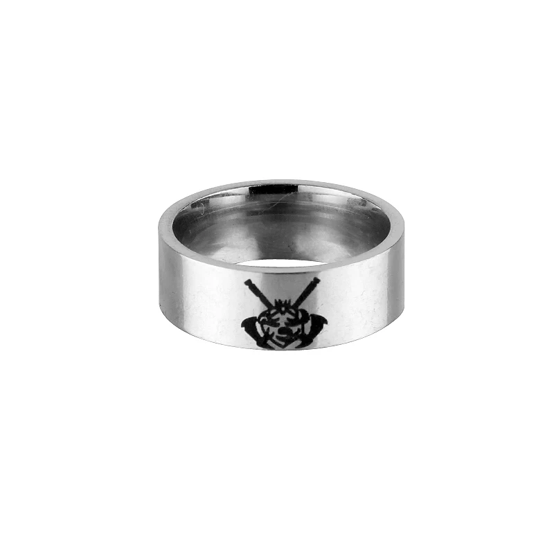 

Fashion Dc Comics Suicide Squads Harley Quinn Joker Ring Couples Ring Titanium Steel Ring Lover Ring Gift For Men and Women