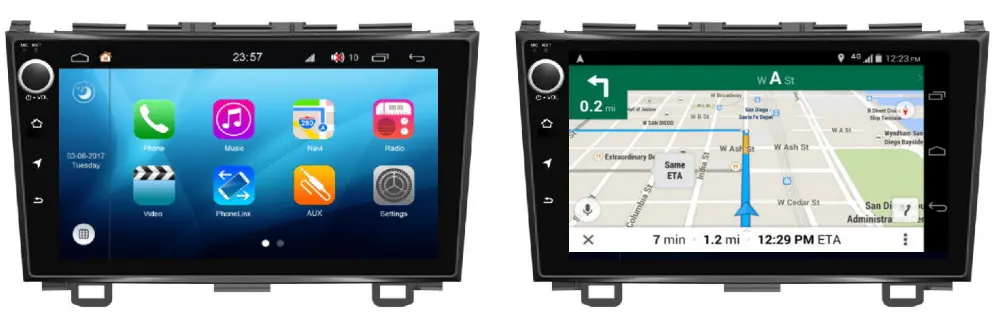 Perfect For Honda CR-V CRV 2006~2012 GPS Navigation Carplayer Android System RockChip PX5 1080P 9" HD IPS LCD Screen Radio Head Unit 1