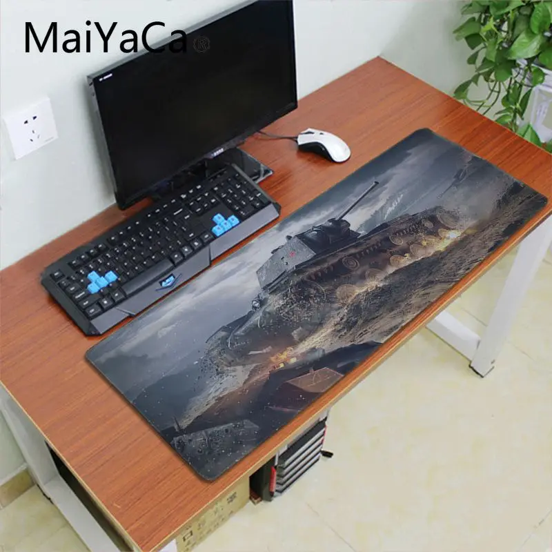 Maiyaca Новое поступление уникальные настольные коврики World of Tanks резиновый коврик
