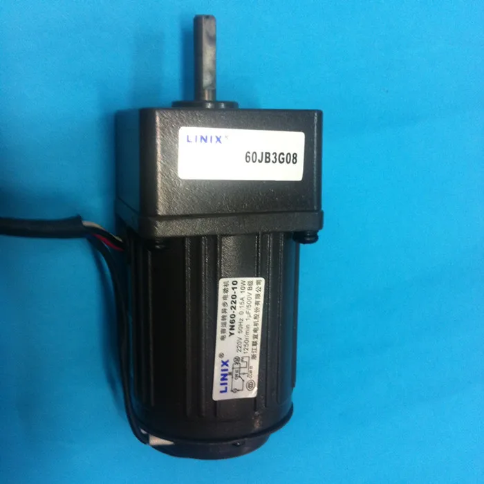 5-линейный Регулируемый редуктор скорости LINIX двигатель 60JB3G08 YN60-220-10 220 В 10 Вт