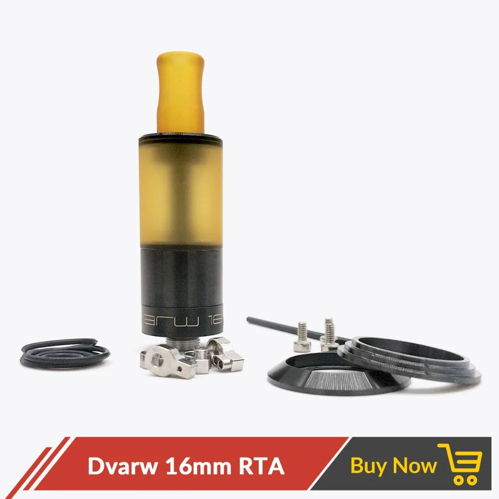 Volcanee Coppervape Dvarw 16 мм MTL RTA 2 мл PEI капельный наконечник с одной катушкой DIY