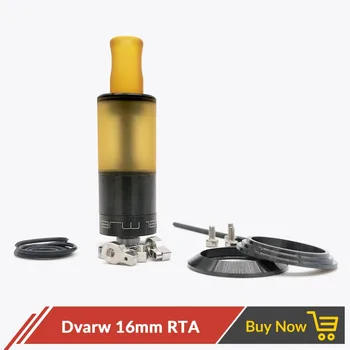 

Volcanee Coppervape Dvarw 16mm MTL RTA 2ml PEI Drip Tip Single Coil DIY Rebuildable Tank For Box Mod E Cigarette Vape Atomizer