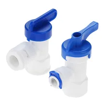 Cheap 1Pc Water Filter Ball Valve Fittings 1/4 3/8 OD Hose 1/4"BSP Female Quick Connector Plastic Ball Valve RO Water Reveser Osmosis Cheap 1Pc Water Filter Ball Valve Fittings 1/4 3/8 OD Hose 1/4"BSP Female Quick Connector Plastic Ball Valve RO Water Reveser Osmosis