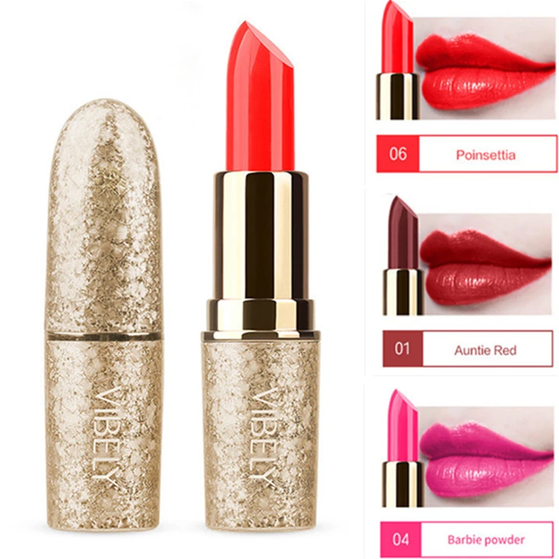 

New Christmas Snowflake Bullet Moisturizing Matte Lipstick Non-stick Cup Waterproof Lip Gloss Professional Makeup Lipstick