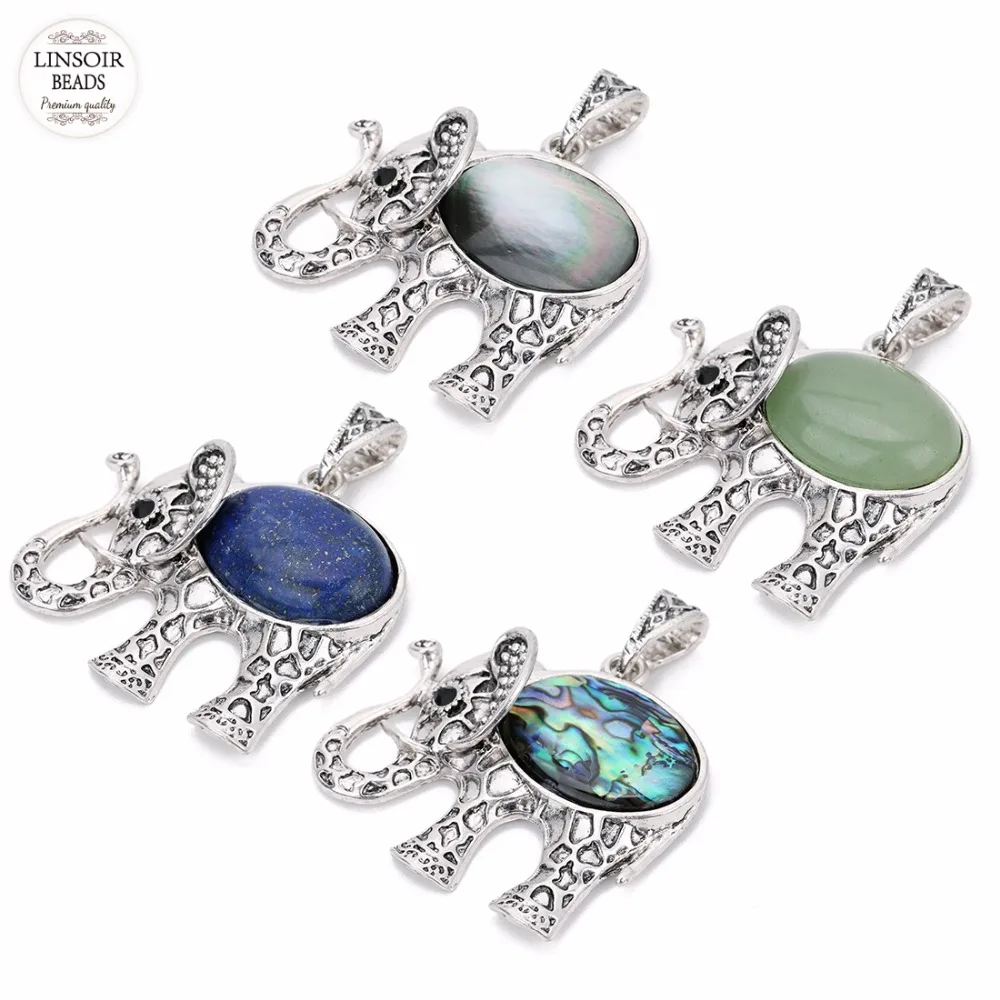 YONFQE Collar De Piedra Natal De Plata De Ley 925 Con Colgante De Elefante De Buena Suerte, Lindo Animal Con Amor, Hermoso Regalo De Joyería Para Mujeres, Mamá, Esposa, Plata Esterlina