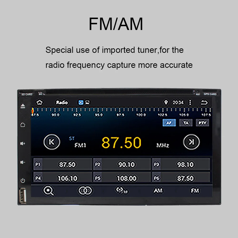 Discount 6.95 inch 2 din Universal Android 9.0 Car Dvd Gps intelligent radio video multimedia With GPS Navigation WIFI Player Head Unit 4