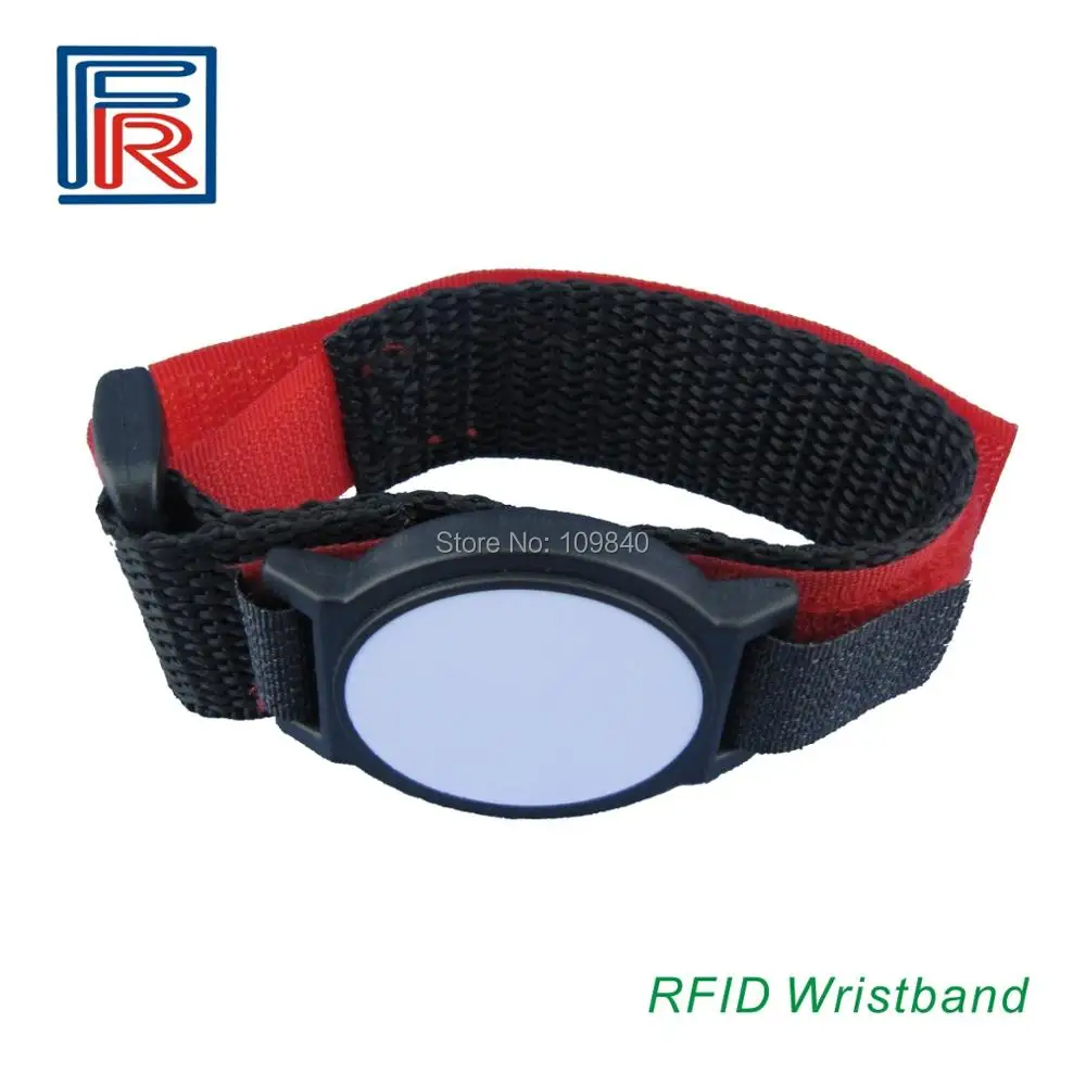 200pcs T5577 칩 RFID 나일론 팔찌/팔찌 EM 카드와 ID 번호 쓰기 125khz