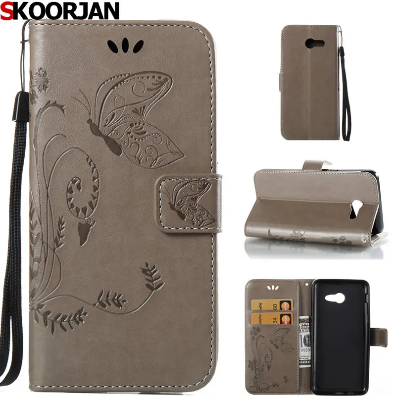 Butterfly Printing Book Style Wallet Flip Leather Phone Case Cover For Samsung Galaxy J3 2017 J320 US Version | Мобильные телефоны