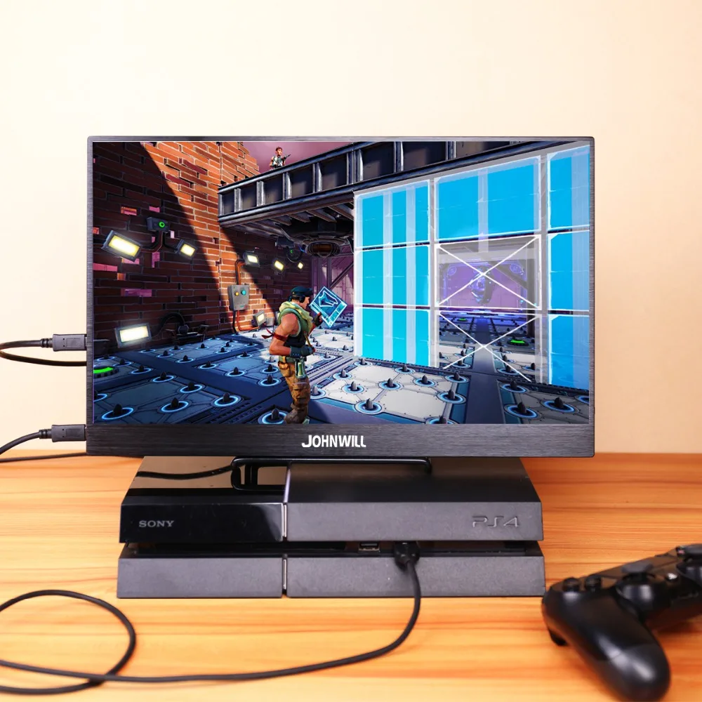

13.3 " IPS Portable Gameing Screen in 1920x1080 LCD HDMI Monitor with 2 Type-C(USB-C)Port Home Security System for CCTV PC