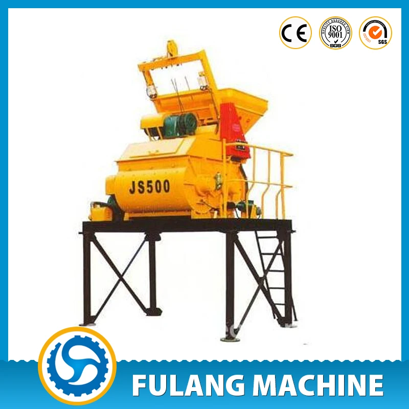 JS500 towable plaster cement concrete mixer for sale industrial mixer