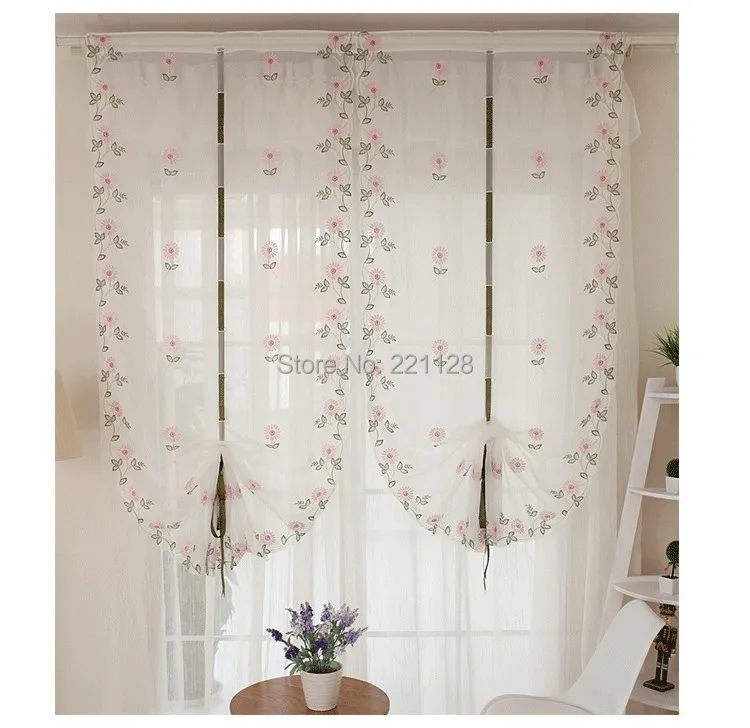 Accueil déco broderie rideau romain voile voilage rideaux pour salle de