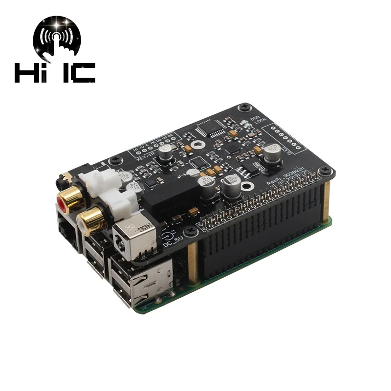 R38 ES9038Q2M ES9038 Q2M I2S 384K DSD 128 декодер DAC HiFi аудио цифровой плеер сетевой плата для Raspberry