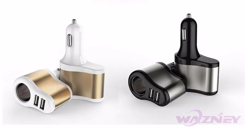 500 компл./лот* 3 в 1 двойной USB 2 порта прикуриватель автомобильное зарядное устройство адаптер для iphone мобильных телефонов ПК Bluetooth колонки
