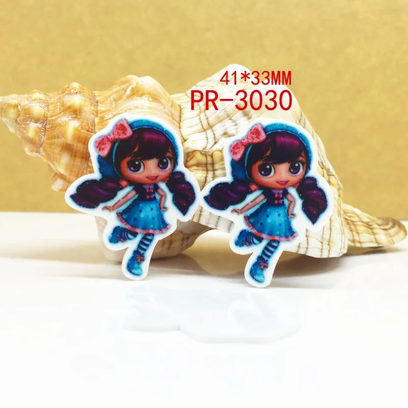 3030 30 шт мультфильм плоское украшение из смолы PR 3072 - Цвет: 3030