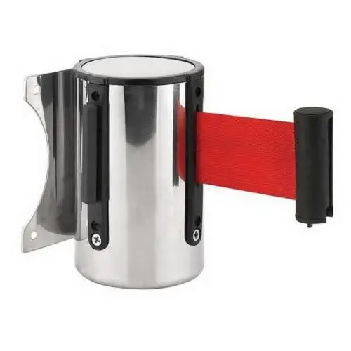 

Stanchion Queue Barrier Post Wall Mount Retractable Ribbon